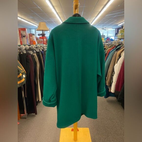 International Scene Sz. 12 Green Wool Coat - Picture 3 of 3